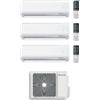 Beretta Climatizzatore Trial split Breva E 9+12+18 con EX24000-4 R-32 Inverter Wi-Fi Optional Classe A++ ,
