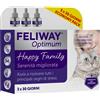 Feliway Optimum, Calmante per Gatti, 3 Ricariche da 48ml per Diffusore