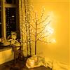 CCLIFE Albero luminoso a LED, 150 cm, con funzione memoria, decorazione natalizia per interni ed esterni, fiori di ciliegio, luce bianca calda, IP44, 150 LED