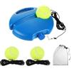 PATIKIL Tennis Allenamento Rimbalzo Palla con 3 Corda Palle Solitario Tennis Allenamento Attrezzatura Pratica Portatile Tennis Allenamento Strumento Rimbalzo Kit per Principianti Blu