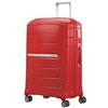 Samsonite Flux - Spinner M, Valigia espandibile, 68 cm, 75/85 L, Rosso (Red)