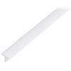 Alberts 485269 Profilo a T | plastica, bianco | 1000 x 25 x 18 mm