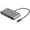 StarTech.com Thunderbolt 3 Mini Dock, TB3 Docking Station per 2 monitor DisplayPort 4K 60Hz, 1x USB-A, GbE, Cavo da 28 cm (TB3DKM2DPL)