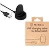 TACTICAL BASETTA CARICABATTERIE ORIGINALE USB PER SAMSUNG WATCH 3 - 4 ACTIVE 1 - 2 BLACK
