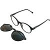 distinguo Occhiali da Lettura 900 - Unisex, Convertibili in Occhiali da Sole con Clip Magnetica, Diverse Gradazioni in Colore Nero, Completi di Accessori Occhiale Presbite (Nero Opaco 902, 1.5, x)