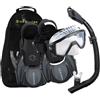 U.S. Divers US.Divers Set Avila-Kit per immersioni,maschera,pinne e boccaglio con spurgo per adulti con protezione UV,lenti antiappannamento e anti-perdita,escursioni in acqua,snorkeling,uomo e donna