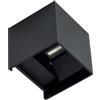 BENEITO FAURE Applique led wall formato cubo colore nero potenza 6,8 watt luce naturale 4000k