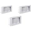 BEGHELLI Lampada di emergenza kit 3 pezzi led incasso 1499l bianco 11 watt 6h ip40