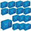 VIMAR Scatola incasso portafrutti 15 pezzi 3 posti incasso compatibile magic blu