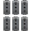 BTICINO Living light 6 pezzi presa antracite bivalente bipasso standard italia l4180