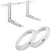 DIMELITALIA Kit staffa per condizionatore tubo rame 1/4 e 3/8 metri 5 per clima