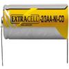 EXTRACELL Batteria ricaricabile 2/3 stilo 1,2 volts 400ma con terminali