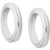 SMISOL Tubo rame condizionamento climatizzazione 1/4 3/8 metri 50+50 r407 r410 r32