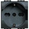 BTICINO Living light presa schuko bivalente antracite tedesco italiano l4140/16