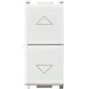 Vimar 14062 serie plana due pulsanti interbloccati 1p no 10 a 250 v~ bianco