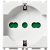 Vimar 14210 presa universale sicury 2p+t 16 a 250 v~ plana bianca