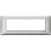 VIMAR Placca vimar metallo modello plana 7 moduli argento metallizzato 14657.71