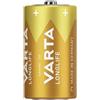 Varta batteria longlife mezza torcia c alcalina blister 2 pezzi