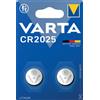 Varta batteria coin cr2025 litio blister 2 pezzi