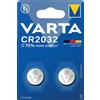 Varta batteria coin cr2032 litio blister 2 pezzi