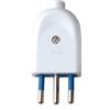 ECOVA Spina elettrica attacco piccolo bianca 10 ampere ecova