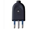 ECOVA Spina elettrica nera attacco piccolo 10 ampere ecova