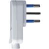 ECOVA Spina elettrica bianca salvaspazio attacco piccolo 10 ampere ecova