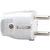 ECOVA Spina elettrica schuko bianca 16 ampere ecova
