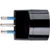ECOVA Adattatore schuko nero 10 ampere ecova