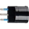 ECOVA Adattatore schuko nero 16 ampere ecova