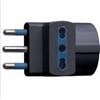 ECOVA Adattatore triplo attacco grande nero schuko 16 ampere ecova