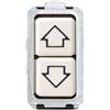 BTICINO Pulsante doppio assiale bianco serie bticino magic 5055/1
