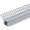 Optonica 5166 profilo alluminio led 2 m grigio integrato copertura bianca