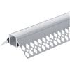 Optonica 5165 profilo alluminio integrato per striscia led 2m corpo grigio