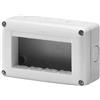 Gewiss scatola parete grigia ip40 4 posti gw27004