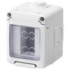 Gewiss scatola parete grigia ip55 stagna 1 posto gw27041