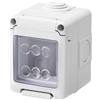 Gewiss scatola parete grigia ip55 stagna 2 posto gw27042
