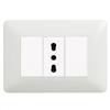 BTICINO Kit completo base punto presa bticino matix bianco pezzi 5