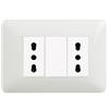 BTICINO Kit base punto doppia presa bivalente bticino matix bianco pezzi 5
