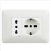 BTICINO Kit base punto presa bivalente presa schuko bticino matix bianco pezzi 4