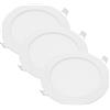 OPTONICA Pannello led incasso 155cm 12watt slim tondo alimentatore incluso 6000k pezzi 3