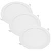 OPTONICA Pannello led incasso 205cm 18watt slim tondo alimentatore incluso 4500k pezzi 3