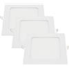 OPTONICA Pannello led incasso 20.5cm 18w slim quadro alimentatore incluso 4500k pezzi 3