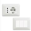 BTICINO Kit base punto presa bivalente schuko punto luce bticino matix bianco pezzi 9
