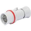 GEWISS Spina mobile diritta industriale rossa 3p+n+t 16a trifase 380v ip44 gw60009h