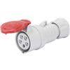 GEWISS Presa mobile diritta industriale rossa 3p+t 16a trifase 380v ip44 gw62008h