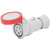 GEWISS Presa mobile diritta industriale rossa 3p+n+t 16a trifase 380v ip67 gw62031h