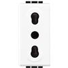 Bticino living light presa bianca bivalente bipasso standard italia n4180