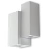 FAN EUROPE Applique cubica in gesso da parete led bi emissione verniciabile attacco gu10