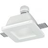 FAN EUROPE Porta faretto da incasso quadrato in gesso verniciabile con staffe attacco gu10